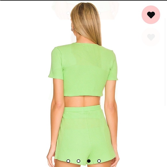 NWT Lovers + Friends Annette Front Tie Crop Top - Picture 4 of 4